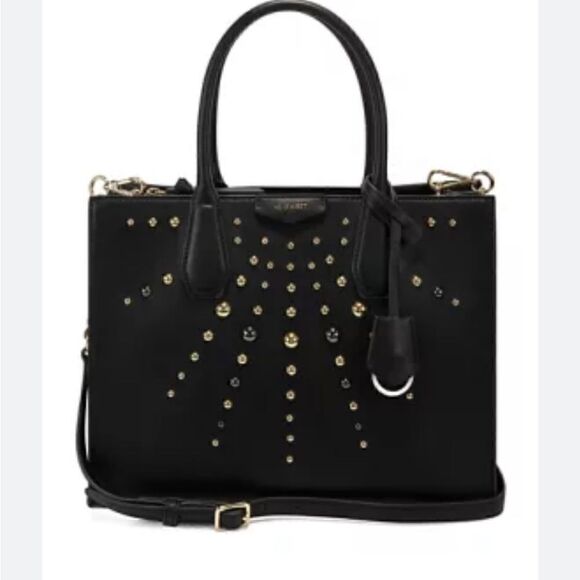 Nine West Handbags - Black gold silver nine west ivy maddol shopper tote bag purse pocketbook